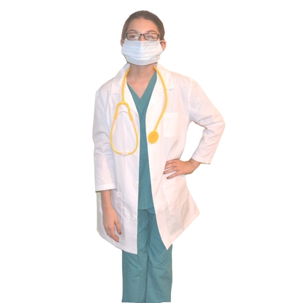 Kids Doctor Costume with Lab Coat and Mask